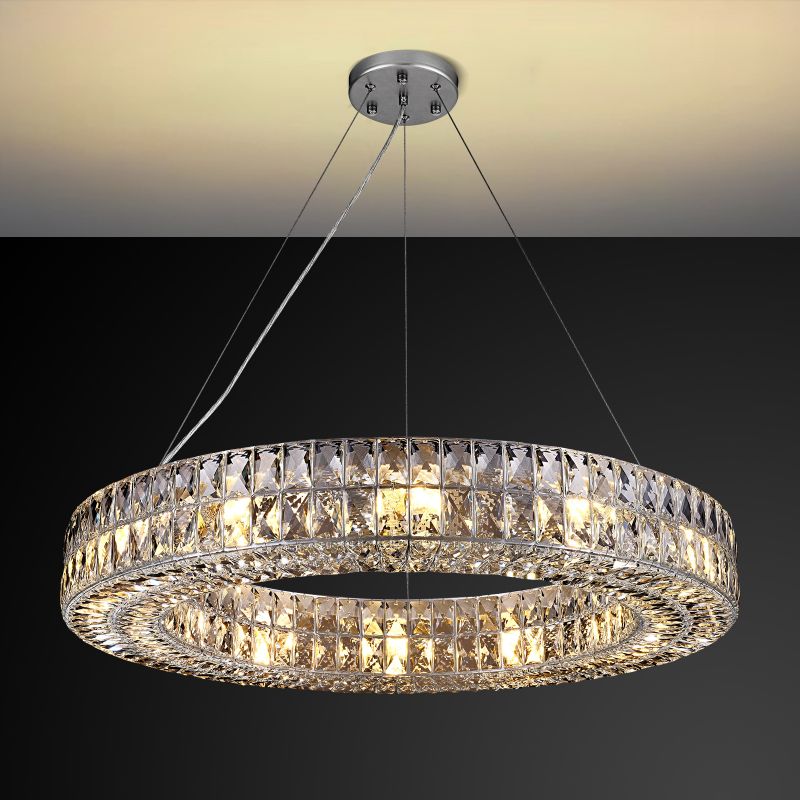 Gadsden Crystal Round Chandelier 32"D,44"D,59"D