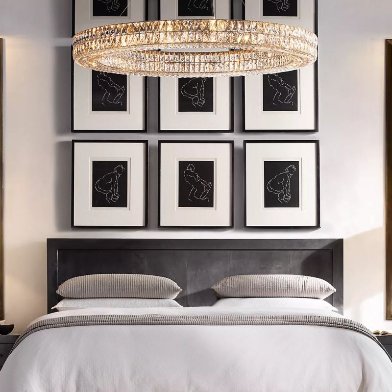 Gadsden Crystal Round Chandelier 32"D,44"D,59"D