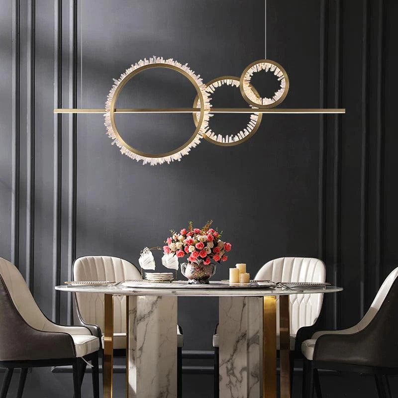 Gina Rock Crystal Gear Chandelier