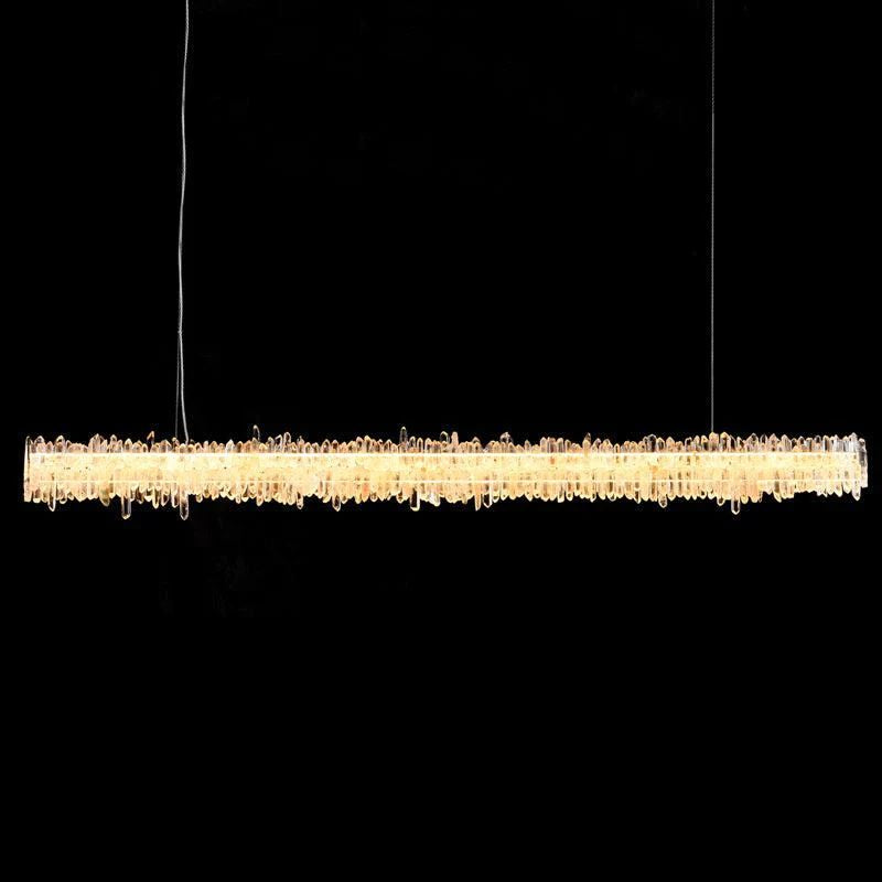 Gina Rock Crystal Linear Chandelier