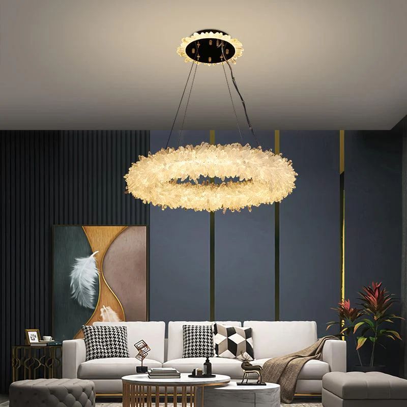 Gina Rock Crystal Modern Chandelier