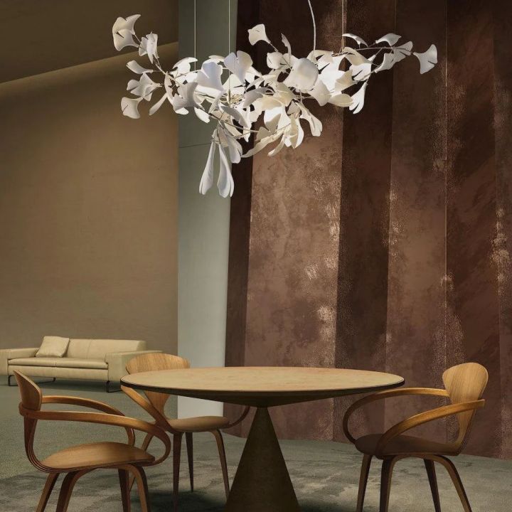 Ceramic Gingko Luxury Chandelier Style G