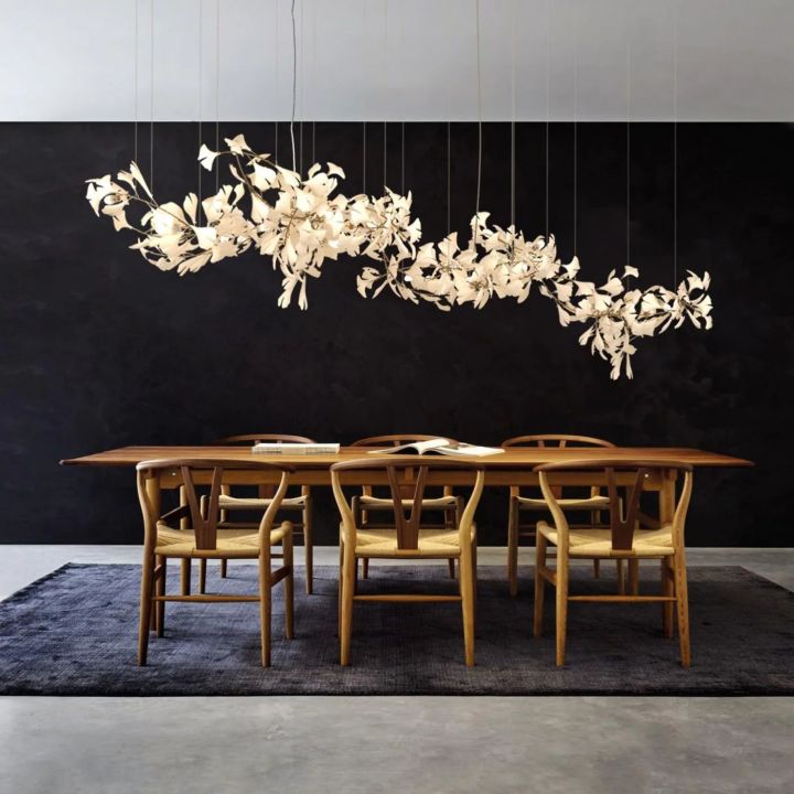 Ceramic Gingko Luxury Chandelier Style H