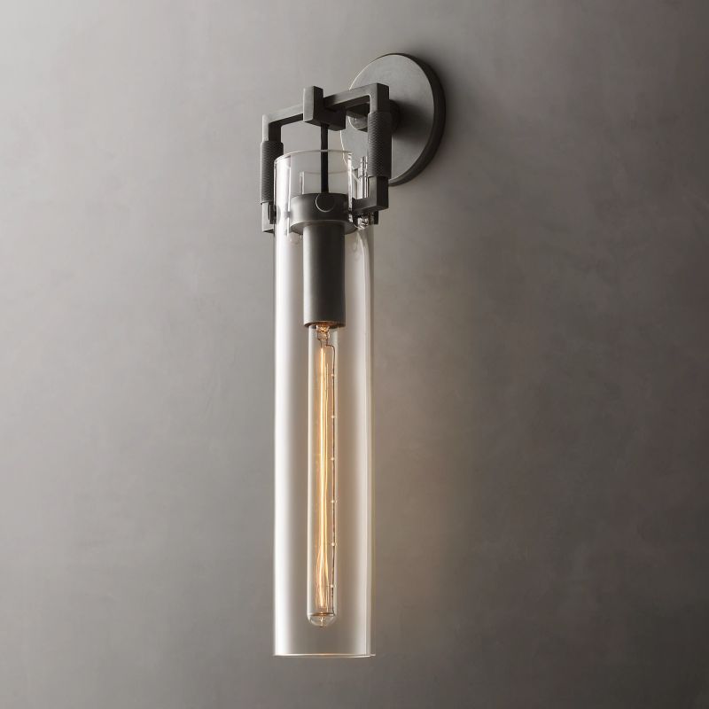 Harper Glass Cylinder Wall Sconce