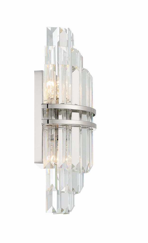 Hayes Crystal 2 Light Wall Sconce