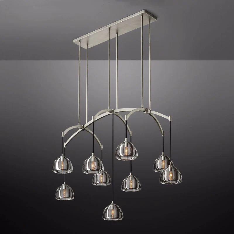 Hemisphere Linear Chandelier 54''