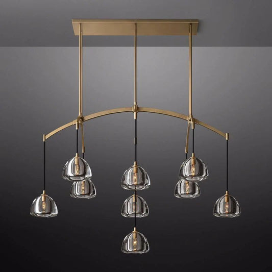 Hemisphere Linear Chandelier 54''