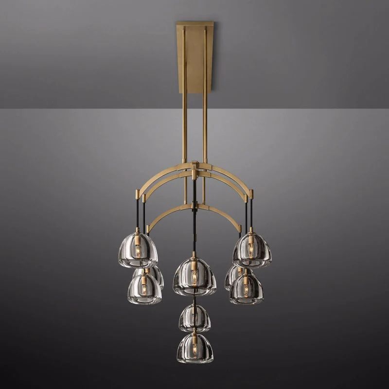 Hemisphere Linear Chandelier 54''