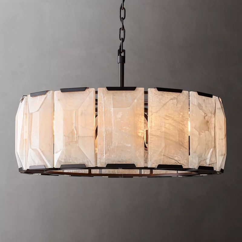 Paula Calcite Round Chandelier