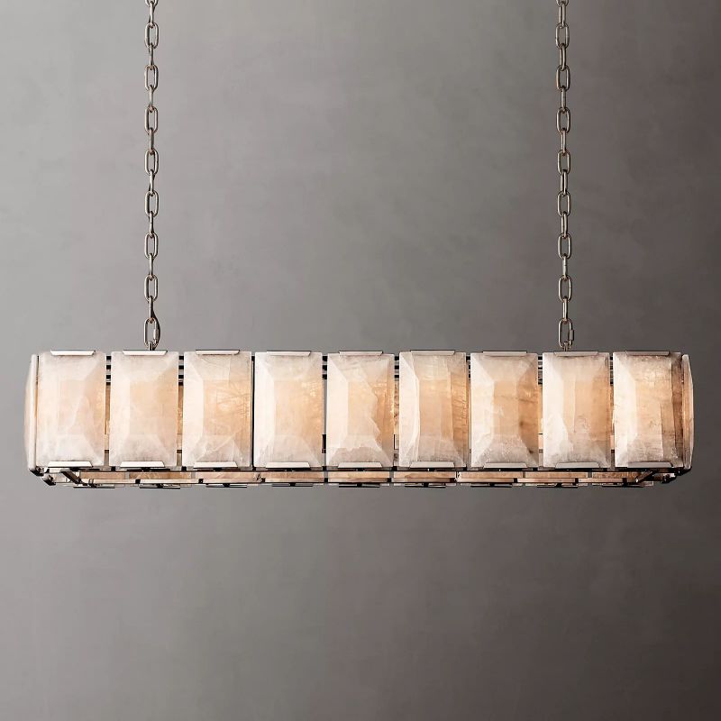 Paula Calcite Rectangle Chandelier