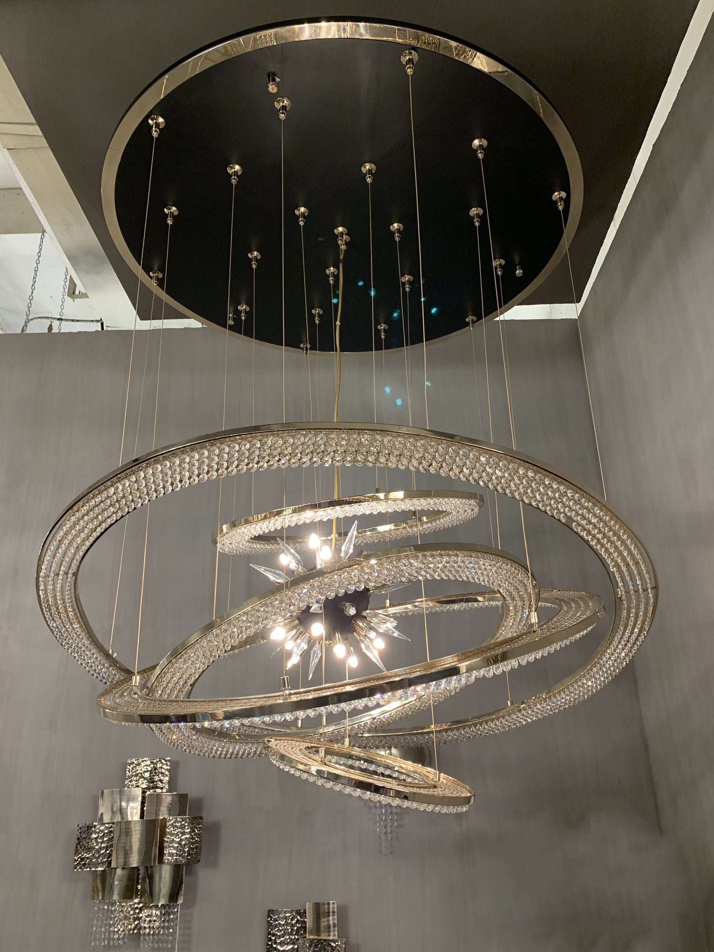 Aleron Crystal Ring Sputnik Chandelier