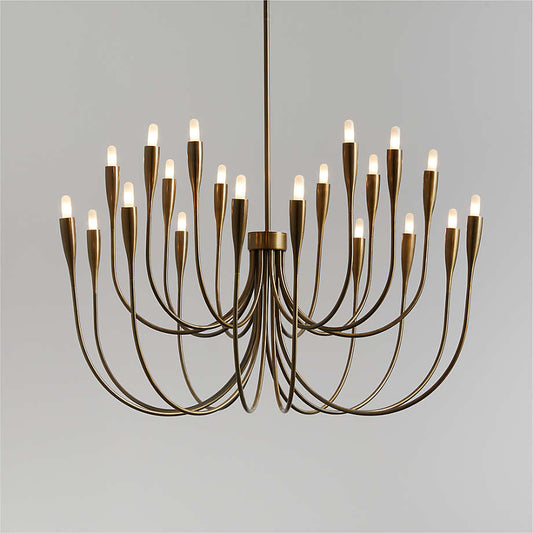 Iiona Large Brass Candelabra Chandelier Light