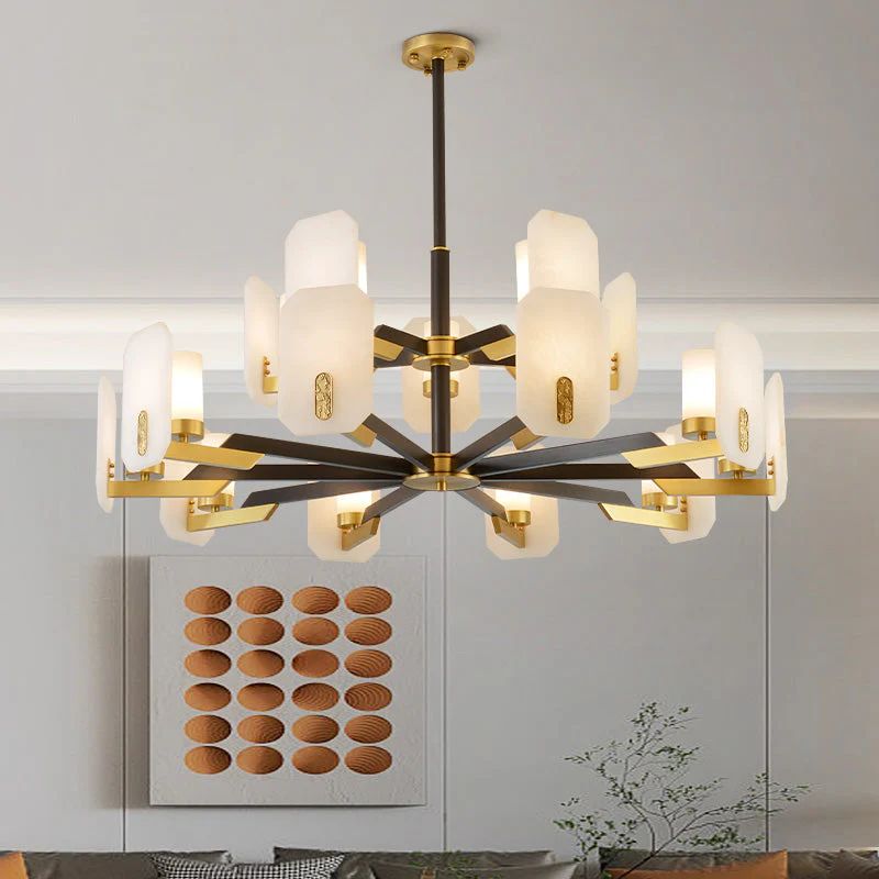 Janina Alabaster Round chandelier