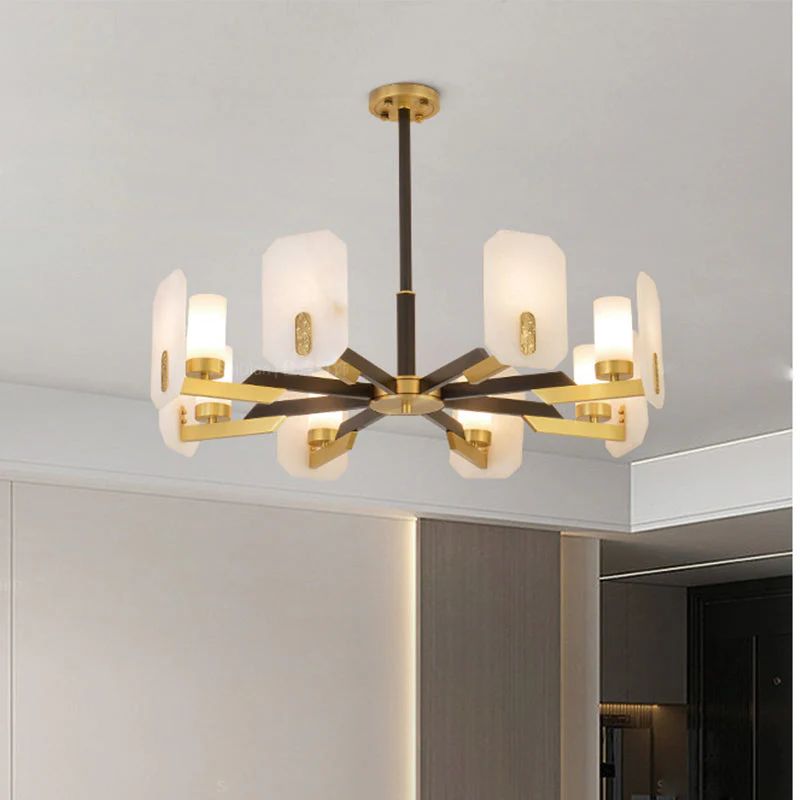 Janina Alabaster Round chandelier