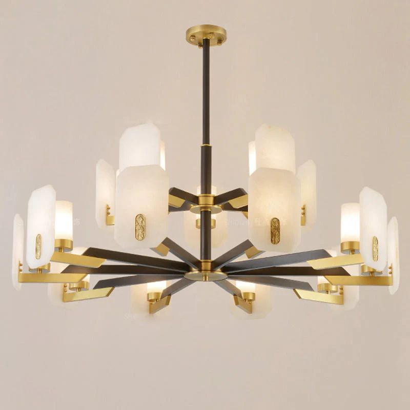 Janina Alabaster Round chandelier