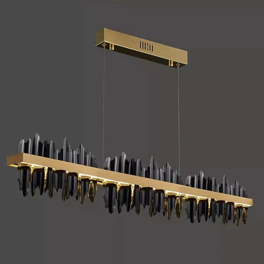 Elvira Modern Sculpture Linear Chandelier