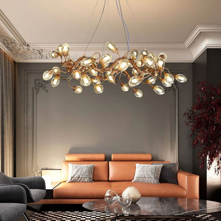 Lotus Brass Chandeliers