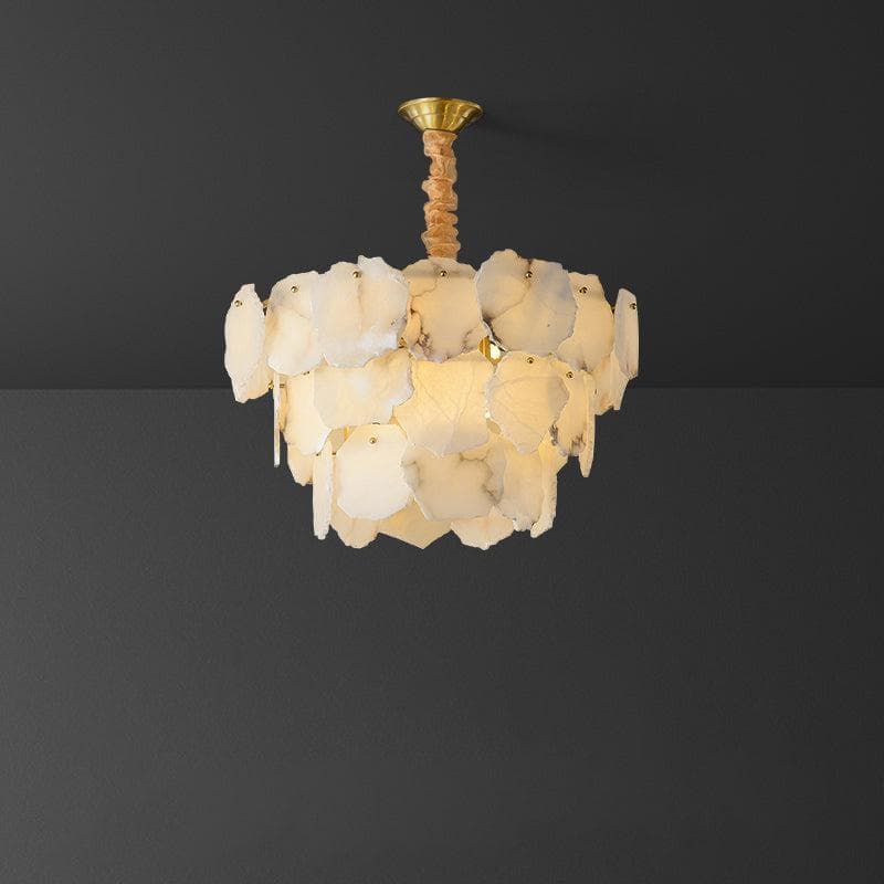 Alabaster Moira Modern Snowflake Multi-Layer Chandelier