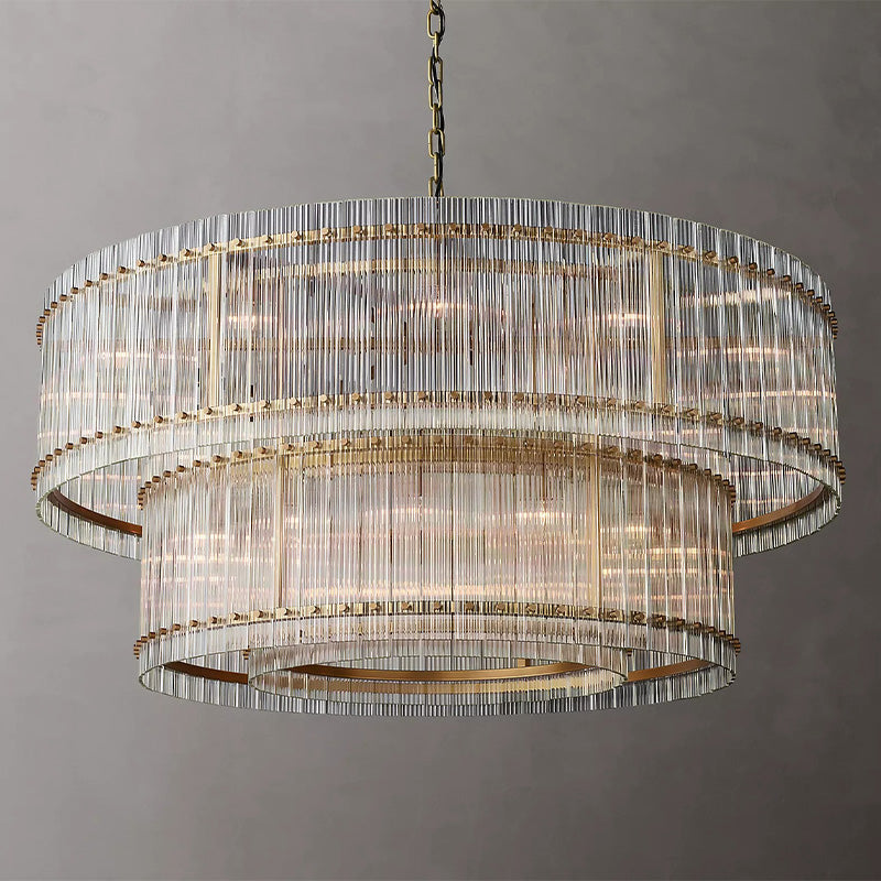 MERVIN 2-TIER ROUND CHANDELIER 72"（CUSTOMIZED）