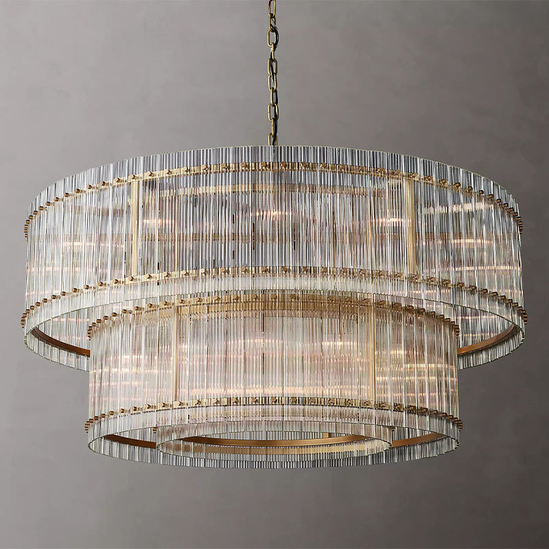 MERVIN 2-TIER ROUND CHANDELIER 72"（CUSTOMIZED）