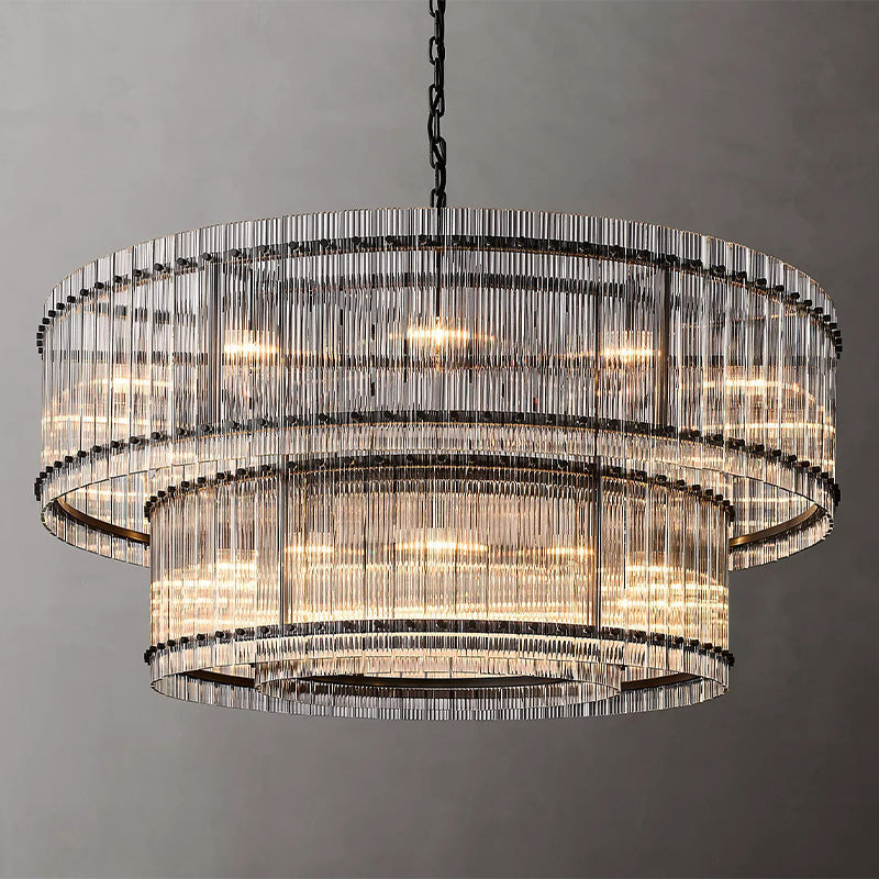 MERVIN 2-TIER ROUND CHANDELIER 72"（CUSTOMIZED）