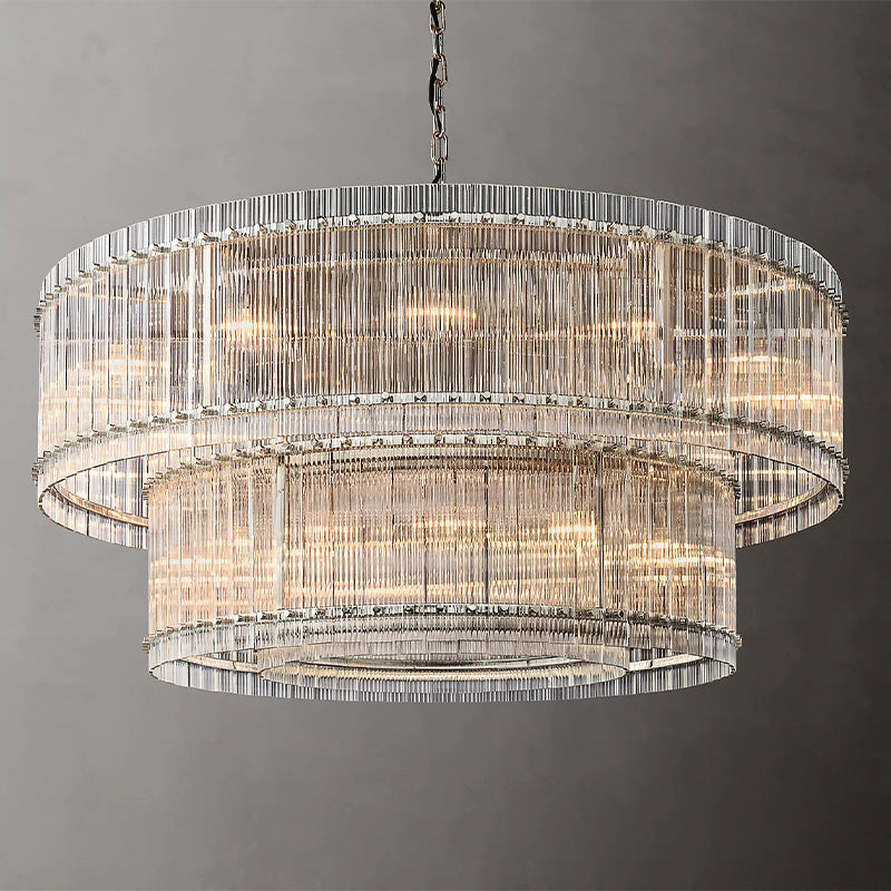 MERVIN 2-TIER ROUND CHANDELIER 72"（CUSTOMIZED）