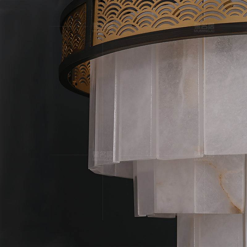 Marble Lorry Multi-layer Classic Chandelier