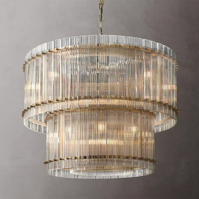 Mervin 2-Tier Round Chandelier 37"