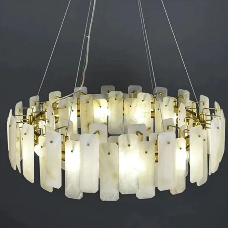 Moira Alabaster Round Chandelier