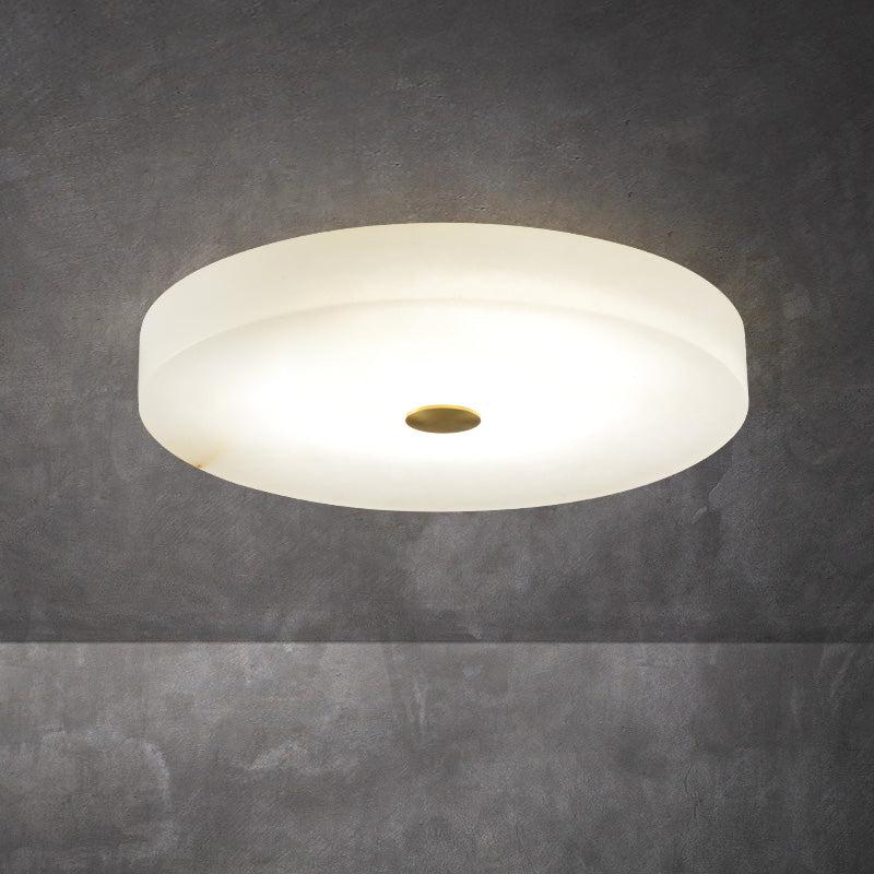 Alabaster Recessed Circular LED Chandelier