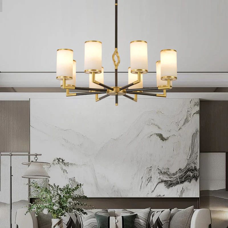 Multi-layer Branda Alabaster Round chandelier