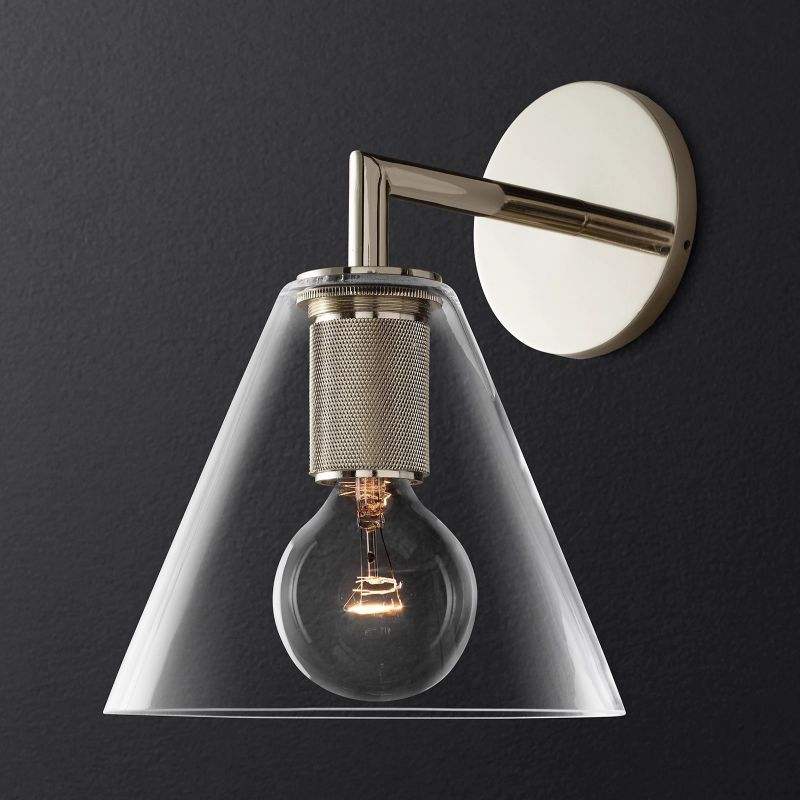 Navier Funnel Shade Sconce