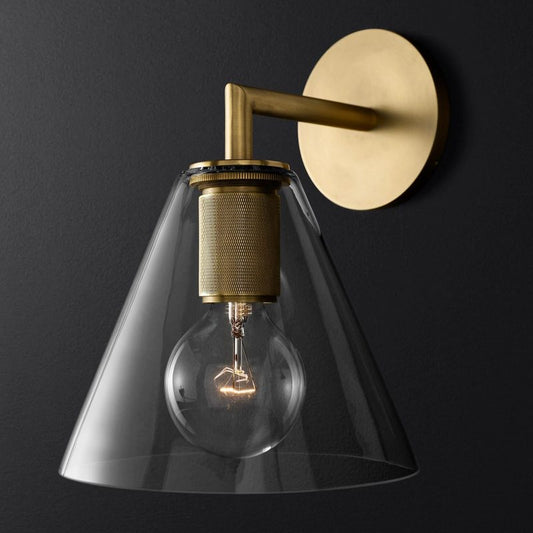 Navier Funnel Shade Sconce