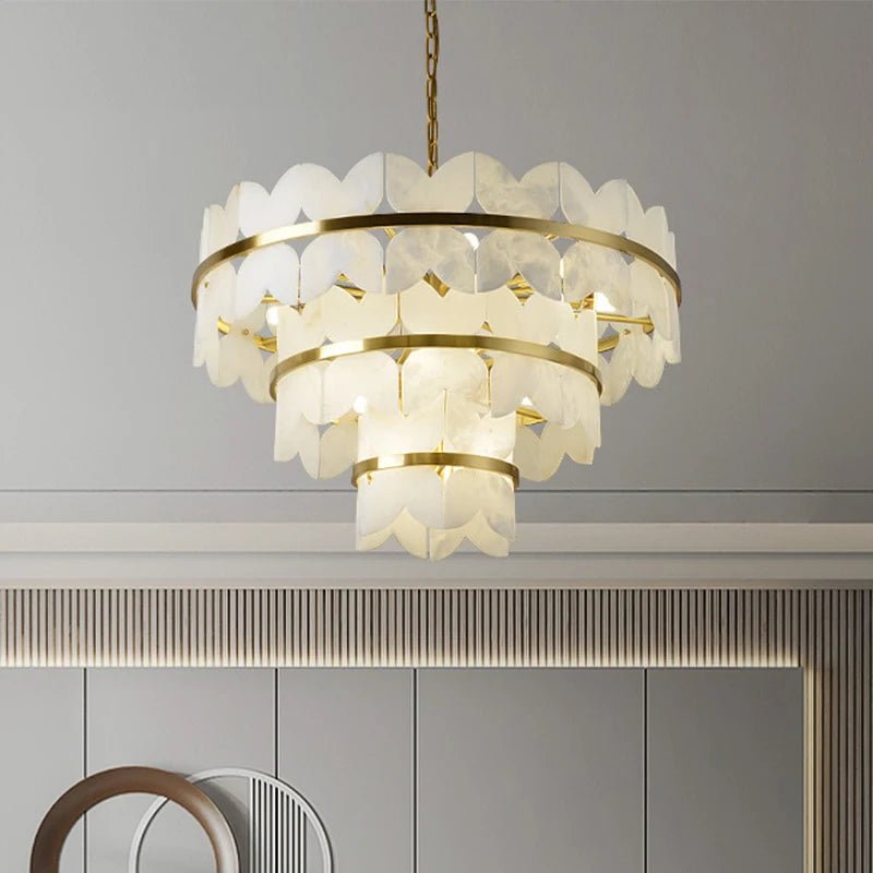 Patanga Alabaster Chandelier Light