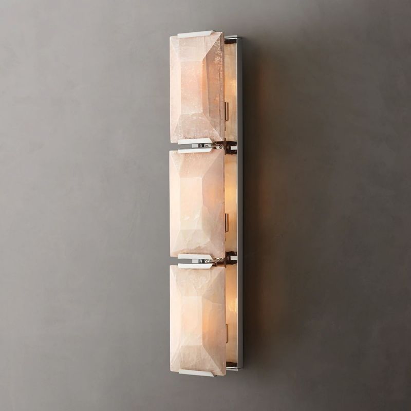 Paula Calcite Triple Sconce