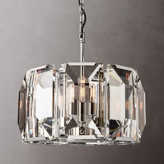 Paula Crystal Round Chandelier 19"