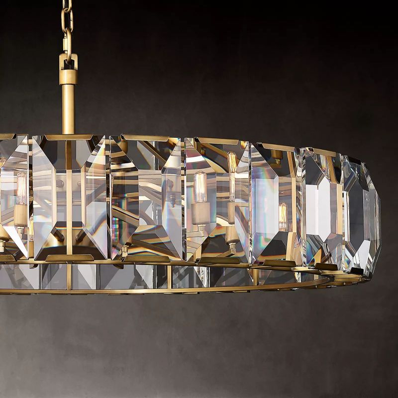 Paula Crystal Round Chandelier 31"