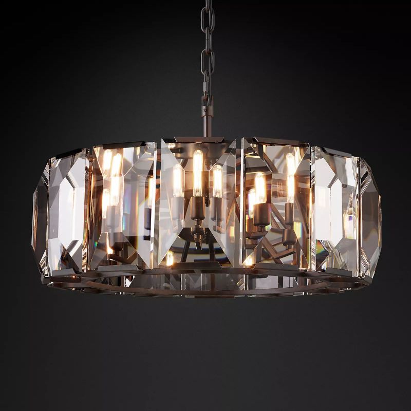 Paula Crystal Round Chandelier 31"