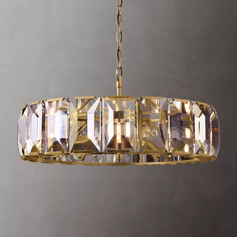 Paula Crystal Round Chandelier 43"