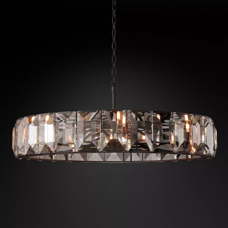 Paula Crystal Round Chandelier 60"