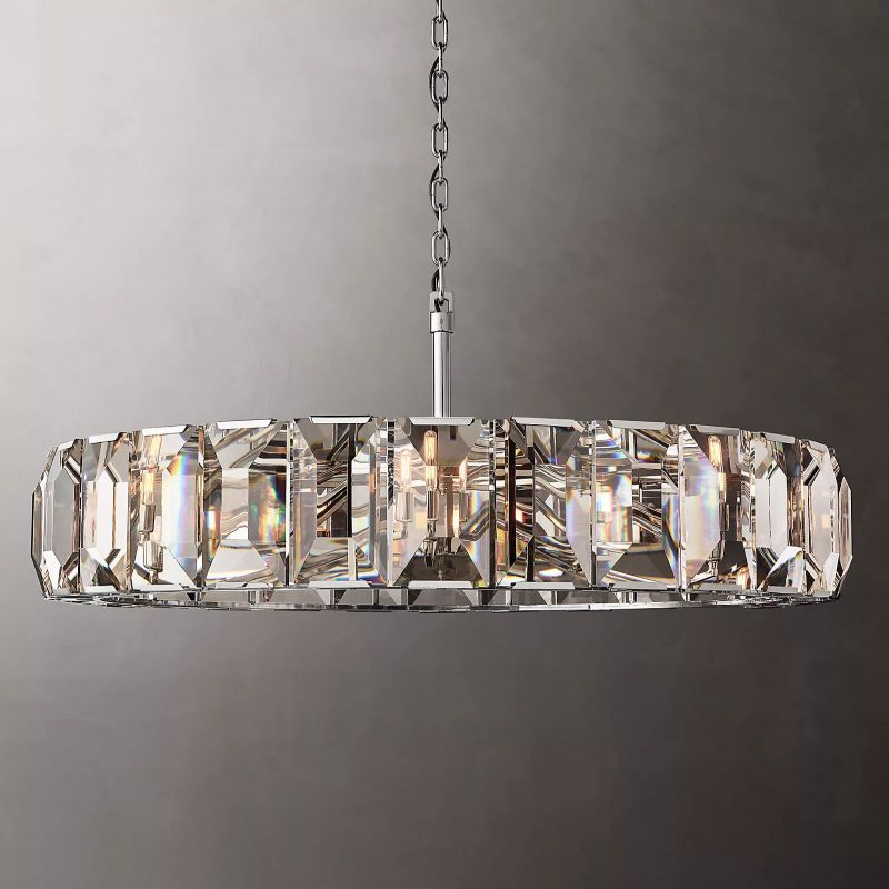 Paula Crystal Round Chandelier 60"