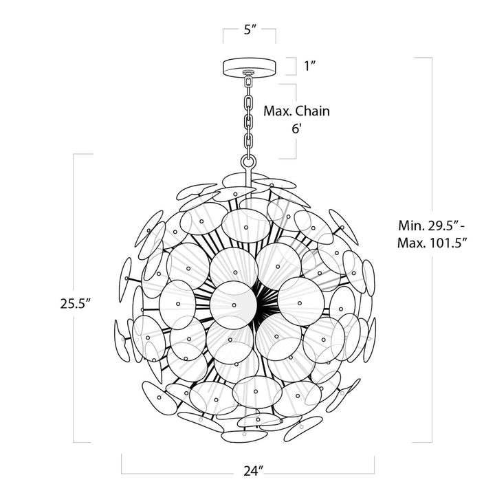 Popfy Glass Chandelier Large/Small