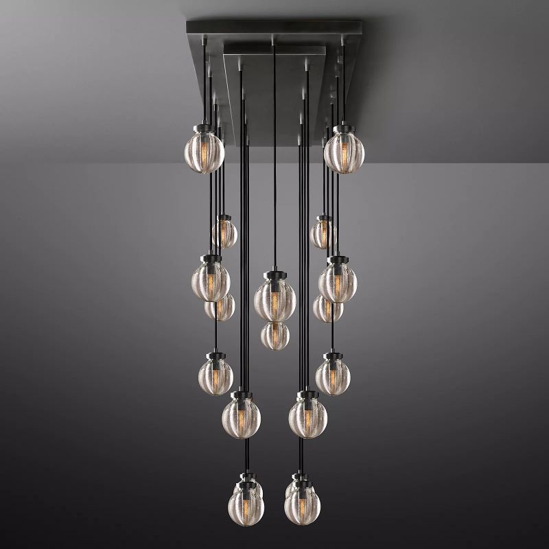 Popular Pearl Ball Linear Chandelier 54"