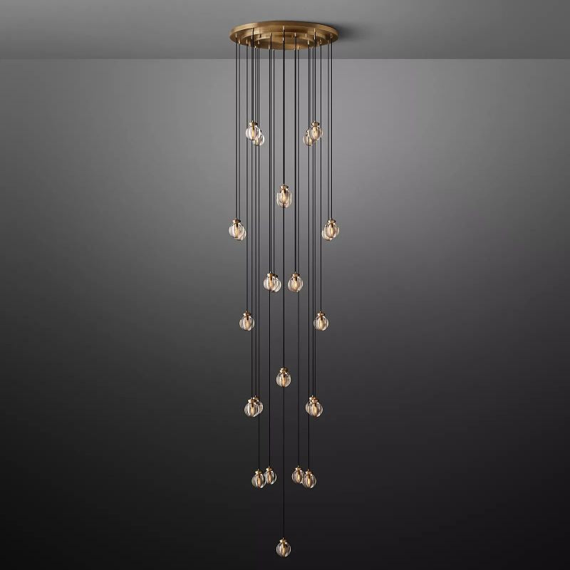 Popular Pearl Ball Round Chandelier 38"