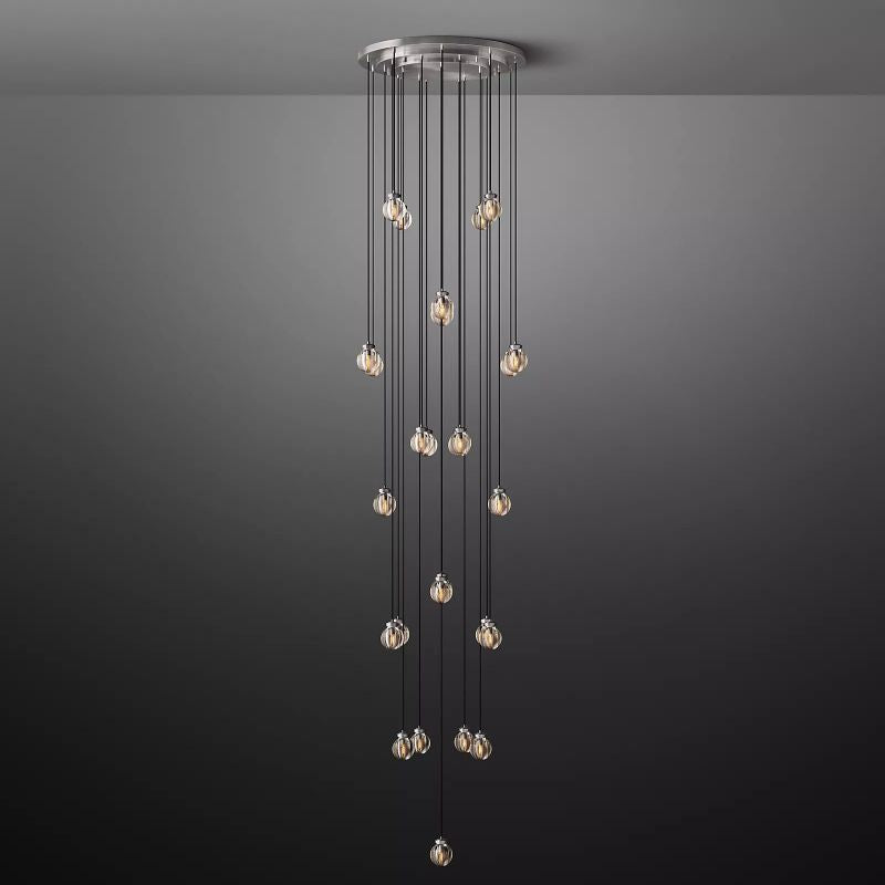 Popular Pearl Ball Round Chandelier 38"