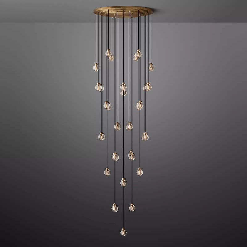 Popular Pearl Ball Round Chandelier 48"