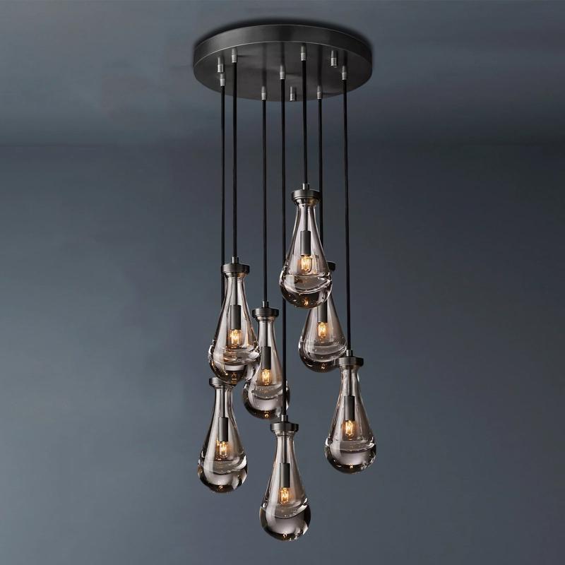 Raindrop Round Chandelier 18"Diam