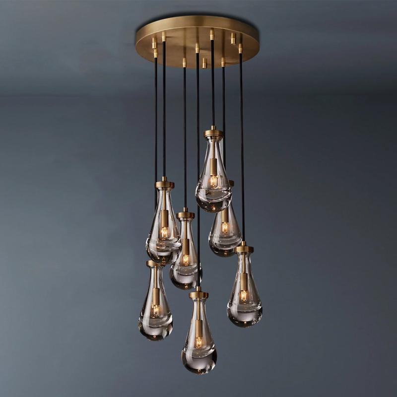 Raindrop Round Chandelier 18"Diam