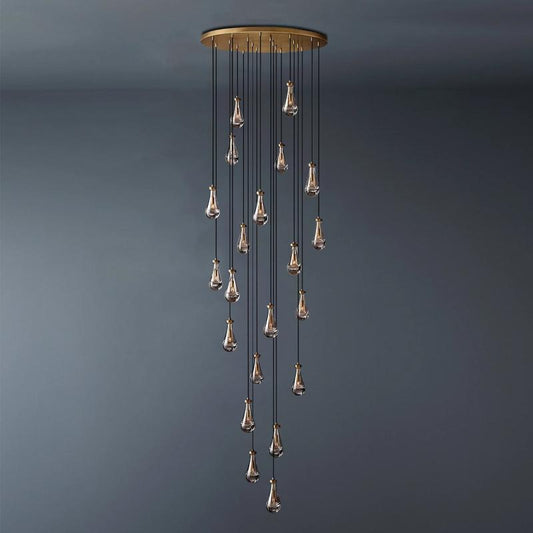 Raindrop Round Chandelier 47"