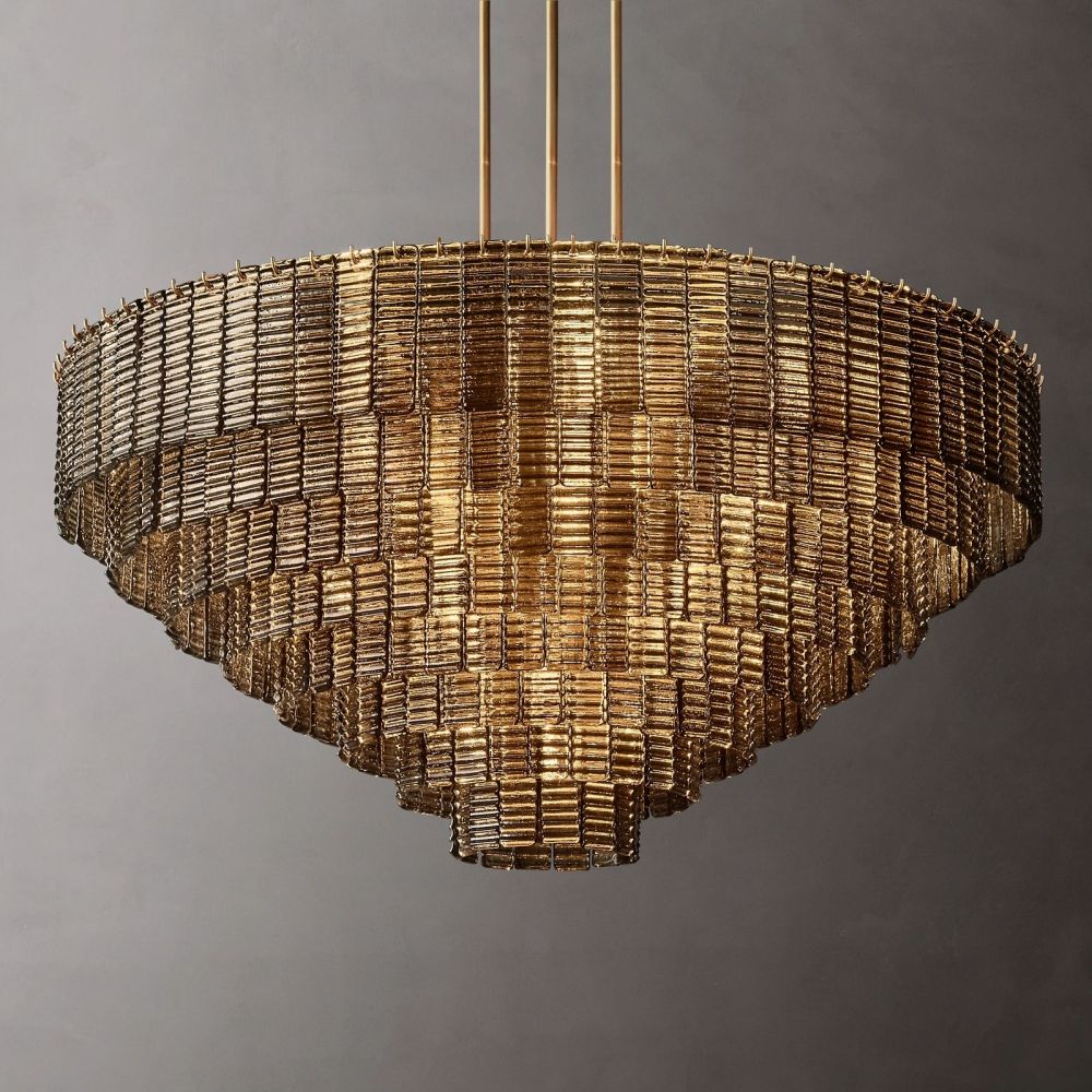 Shakiesha Glass Round Chandelier